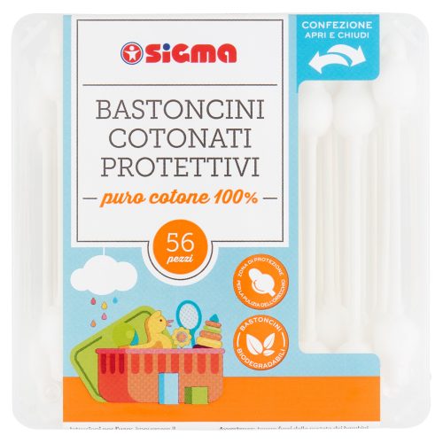 Sigma Bastoncini Cotonati Protettivi 56 pz