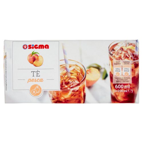 Sigma Tè pesca 3 x 200 ml