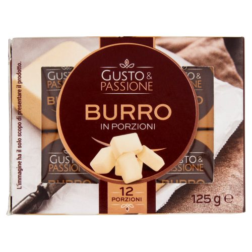 Gusto & Passione Burro in Porzioni 12 Porzioni 125 g