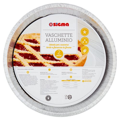 Sigma Vaschette Alluminio 2 pz