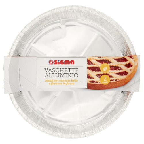 Sigma Vaschette Alluminio 2 pz