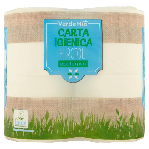 VerdeMio Carta igienica ecologico 4 Rotoli