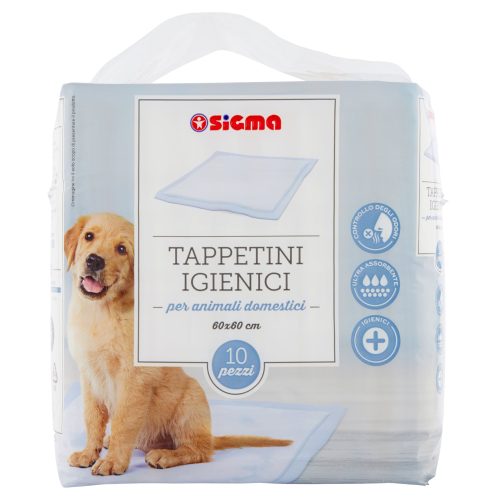 Sigma Tappetini Igienici per animali domestici 60×60 cm 10 pz