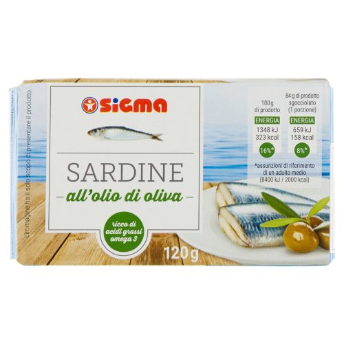 Sigma Sardine all’olio di oliva 120 g