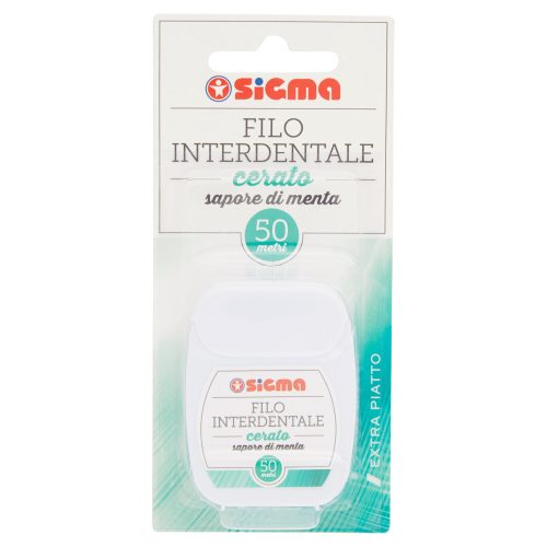Sigma Filo Interdentale cerato sapore di menta 50 metri