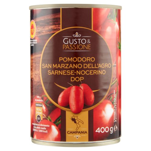 Gusto & Passione Pomodoro San Marzano dell’Agro Sarnese-Nocerino DOP 400 g