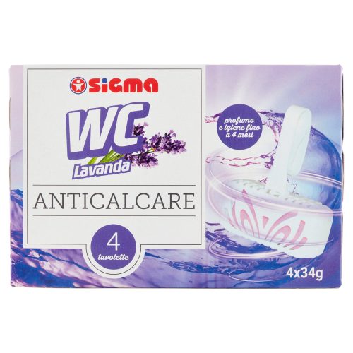 Sigma Tavolette WC Lavanda Anticalcare 4 x 34 g