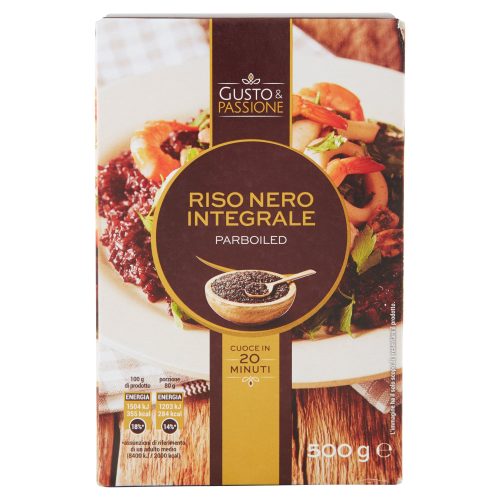 Gusto & Passione Riso Nero Integrale Parboiled 500 g