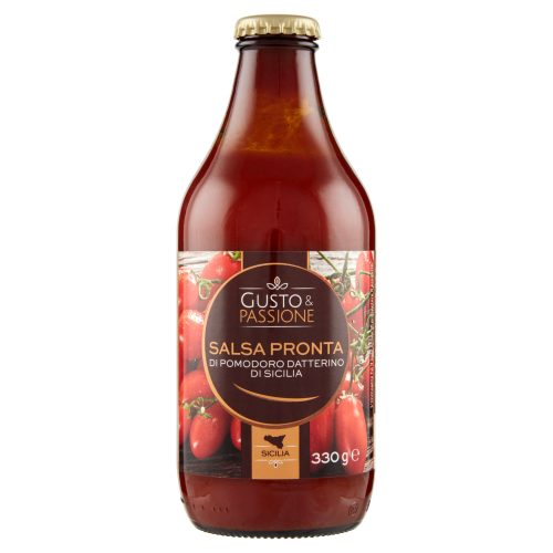 Gusto & Passione Salsa Pronta di Pomodoro Datterino di Sicilia 330 g