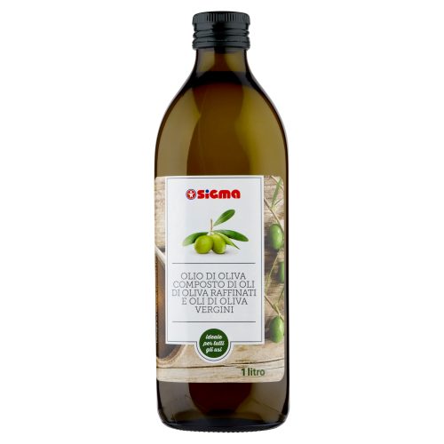 Sigma Olio di Oliva Composto di Oli di Oliva Raffinati e Oli di Oliva Vergini 1 litro