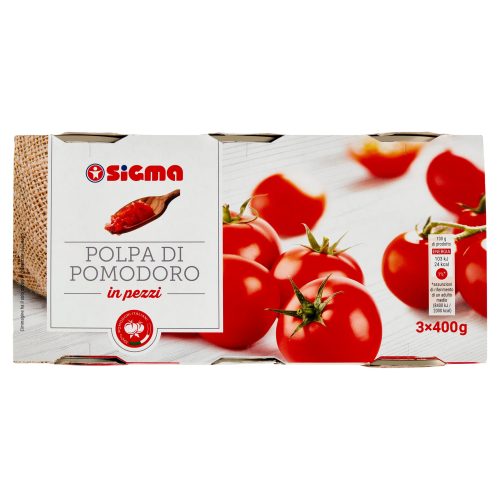 Sigma Polpa di Pomodoro in pezzi 3 x 400 g