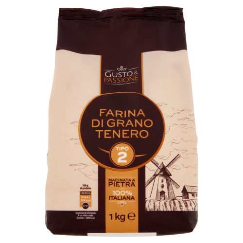 Gusto & Passione Farina di Grano Tenero Tipo 2 1 Kg