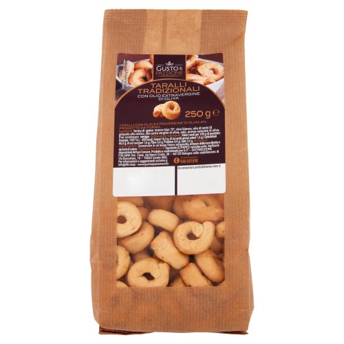 Gusto & Passione Taralli Tradizionali con Olio Extravergine di Oliva 250 g