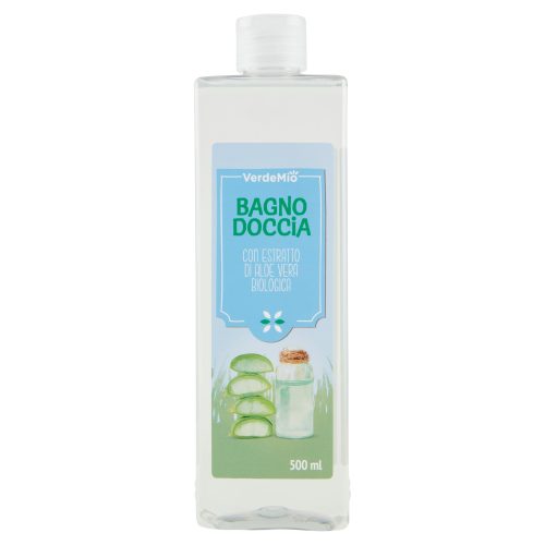 VerdeMio Bagno Doccia con Estratto di Aloe Vera Biologica 500 ml