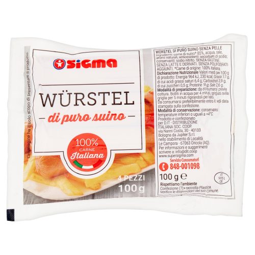 Sigma Würstel di puro suino 100 g