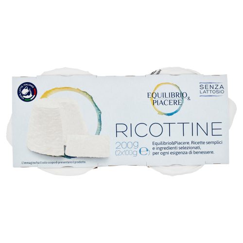 Equilibrio & Piacere Ricottine Senza Lattosio 2 x 100 g