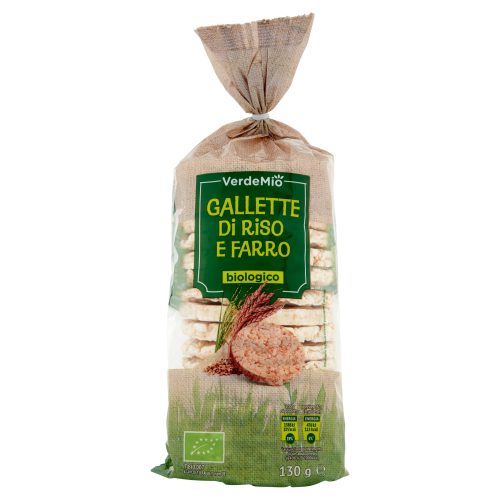 VerdeMio Gallette di Riso e Farro Biologico biologico 130 g