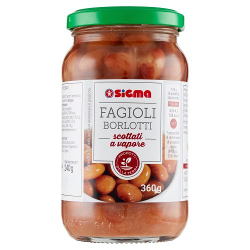 Sigma Fagioli Borlotti scottati a vapore 360 g