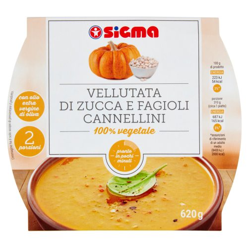 Sigma Vellutata di Zucca e Fagioli Cannellini 620 g