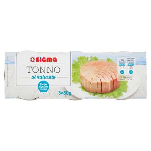 Sigma Tonno al naturale 3 x 80 g