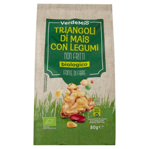 VerdeMio Triangoli di Mais con Legumi biologico 80 g