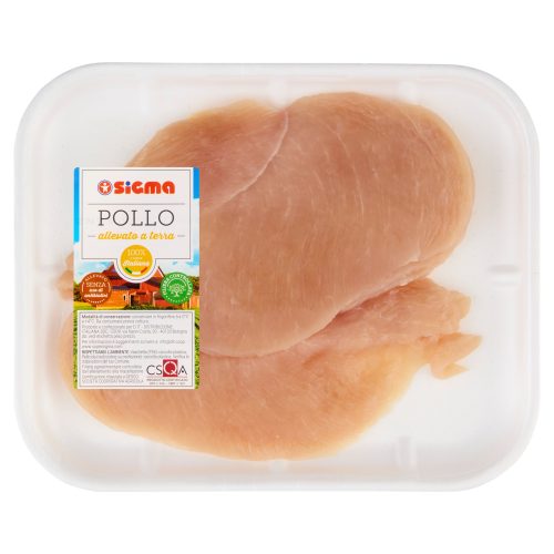 Sigma Petto di Pollo Bianco Allevato a Terra Senza Uso di Antibiotici a Fette Sottili