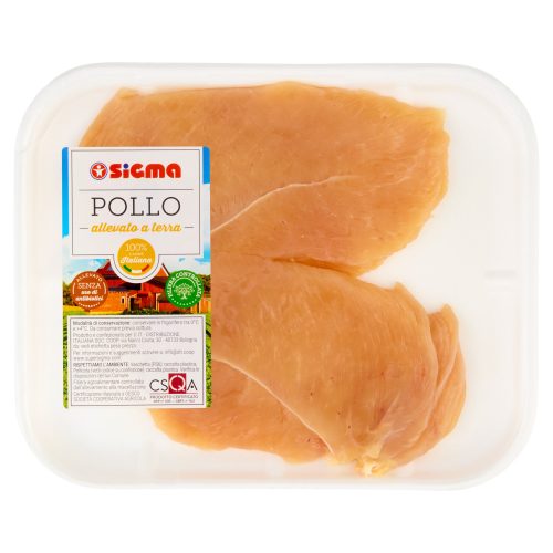 Sigma Petto di Pollo Giallo Allevato a Terra Senza Uso di Antibiotici a Fette Sottili