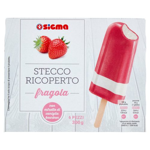 Sigma Stecco Ricoperto fragola 6 x 50 g