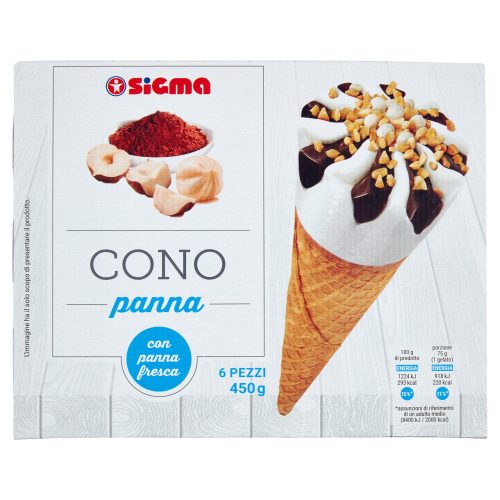 Sigma Cono panna 6 x 75 g