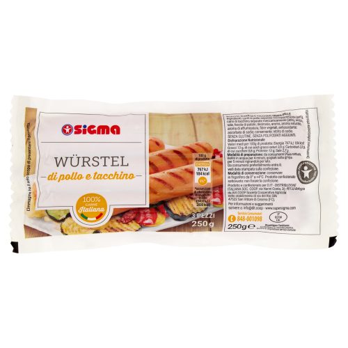 Sigma Würstel di pollo e tacchino 250 g