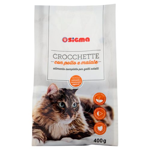 Sigma Crocchette Gatto con pollo e maiale 400 g