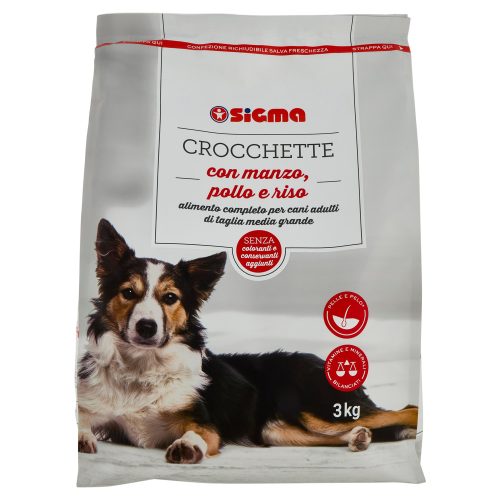 Sigma Crocchette Cane con manzo, pollo e riso 3 kg