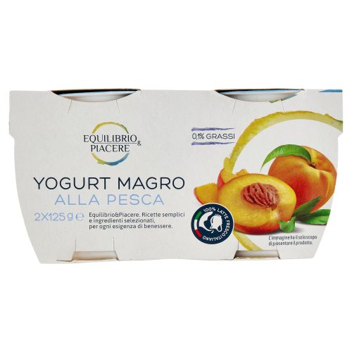 Equilibrio & Piacere Yogurt Magro alla Pesca 2 x 125 g