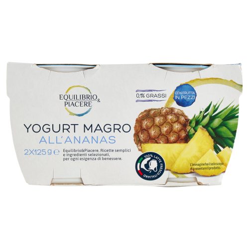 Equilibrio & Piacere Yogurt Magro all’Ananas 2 x 125 g
