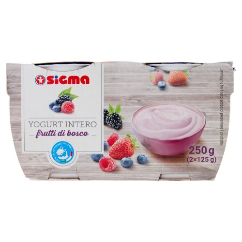 Sigma Yogurt Intero frutti di bosco 2 x 125 g