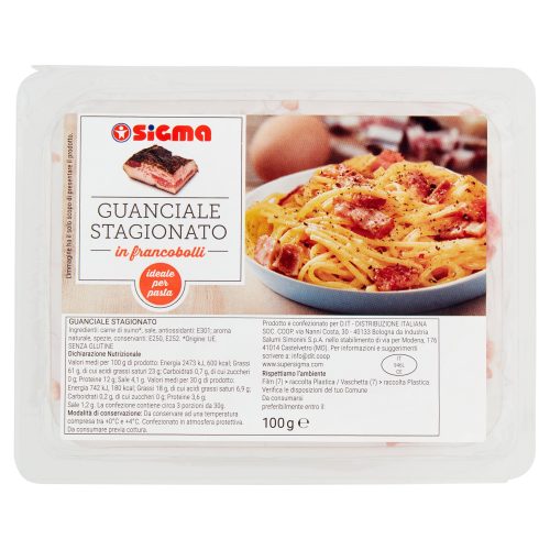 Sigma Guanciale Stagionato in francobolli 100 g