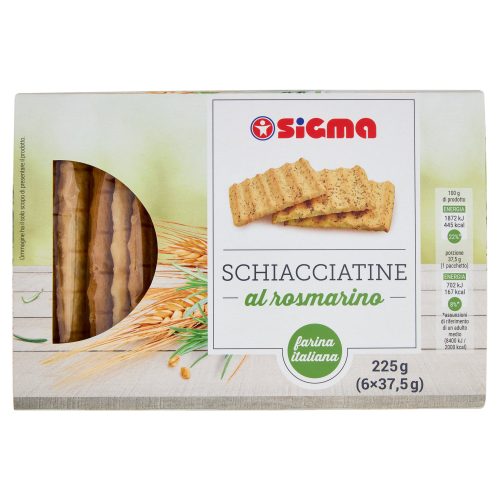 Sigma Schiacciatine al rosmarino 6 x 37,5 g