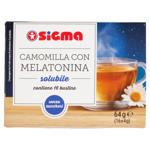 Sigma Camomilla con Melatonina solubile bustine 16 x 4 g