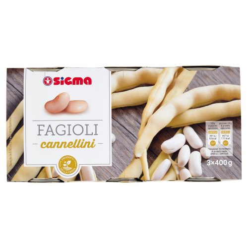 Sigma Fagioli cannellini 3 x 400 g