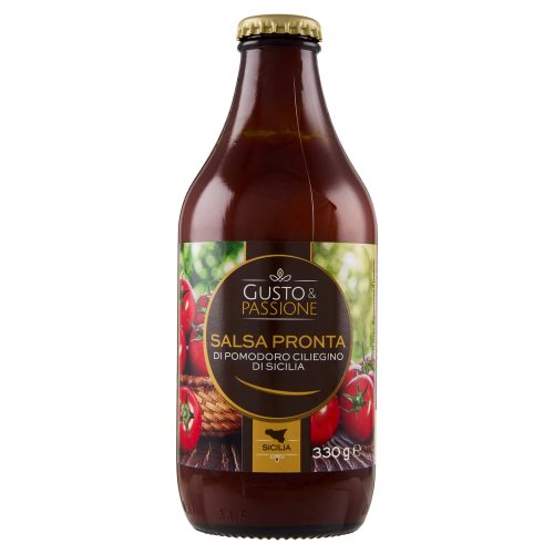 Gusto & Passione Salsa Pronta di Pomodoro Ciliegino di Sicilia 330 g