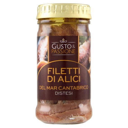 Gusto & Passione Filetti di Alici del Mar Cantabrico Distesi 100 g
