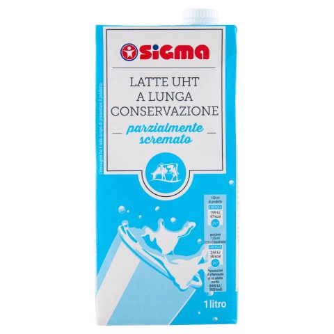 Sigma Latte UHT a Lunga Conservazione parzialmente scremato 1 litro