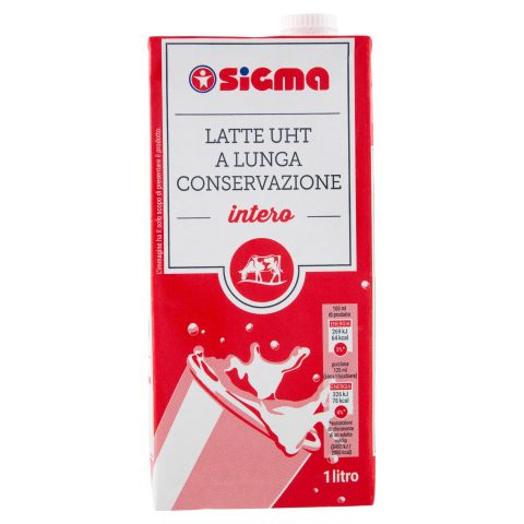 Sigma Latte UHT a Lunga Conservazione intero 1 litro