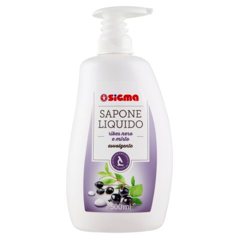 Sigma Sapone Liquido avvolgente ribes nero e mirto 500 ml