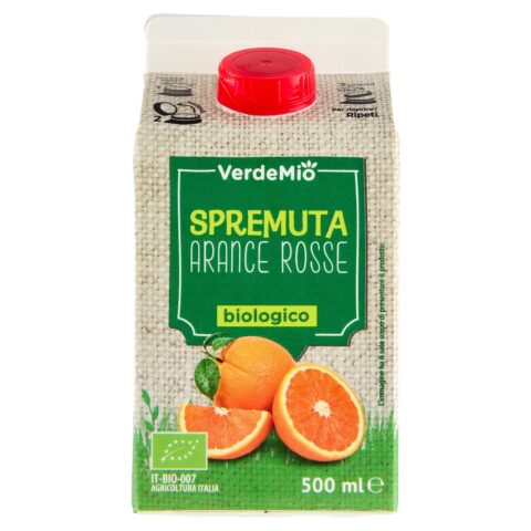 VerdeMio Spremuta Arance Rosse Biologico 500 ml