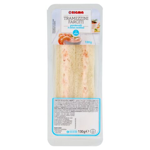 Sigma Tramezzini Farciti gamberetti e salsa cocktail 130 g