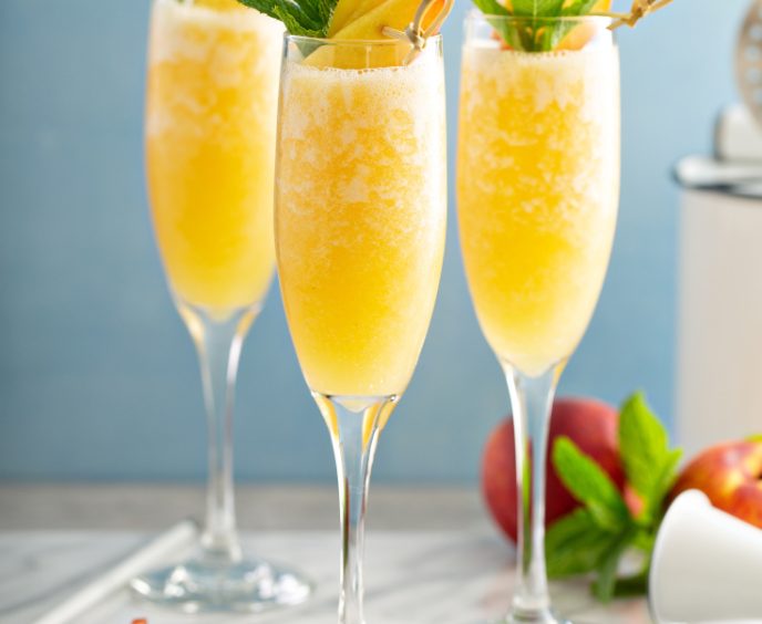 Summertime Peach Mimosas Or Bellinis